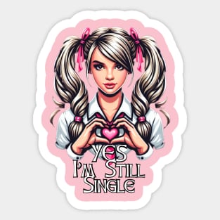 Single Valentines Day viii Sticker